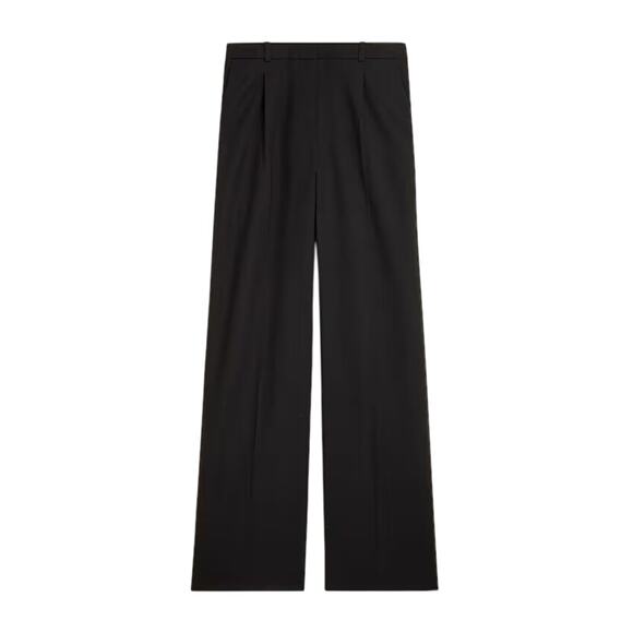 J.Crew Lower Rise Essential Wide Leg Pant City Twill Black Size 14 Tall NWT - Picture 1 of 9